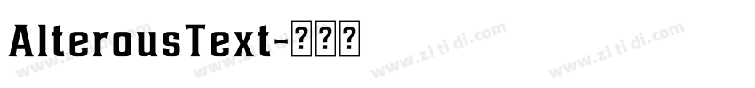 AlterousText字体转换
