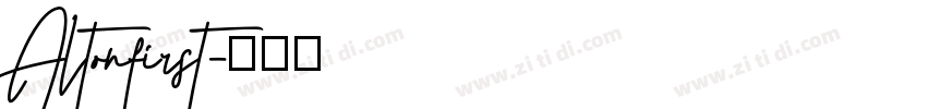 Altonfirst字体转换