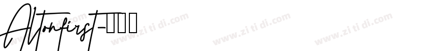 Altonfirst字体转换