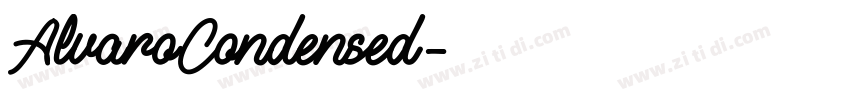 AlvaroCondensed字体转换