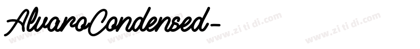 AlvaroCondensed字体转换