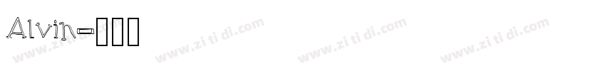 Alvin字体转换