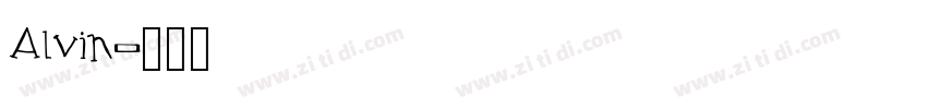 Alvin字体转换