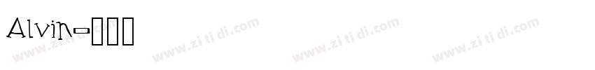 Alvin字体转换