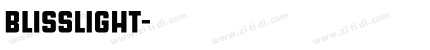 blisslight字体转换