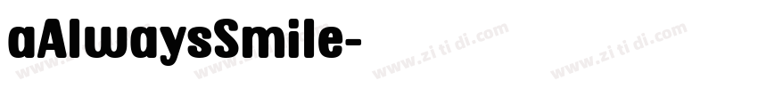 aAlwaysSmile字体转换