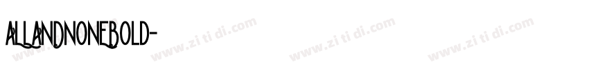 ALLANDNONEBold字体转换