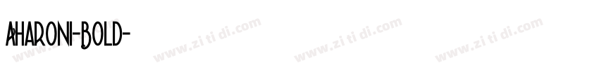 Aharoni-Bold字体转换
