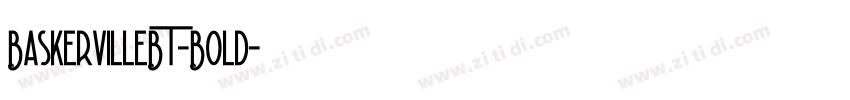 BaskervilleBT-Bold字体转换