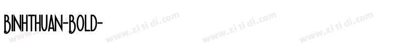 Binhthuan-Bold字体转换
