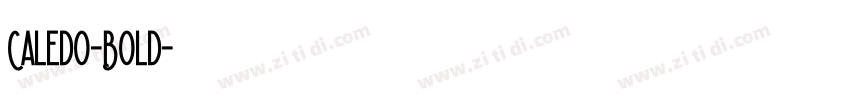Caledo-Bold字体转换