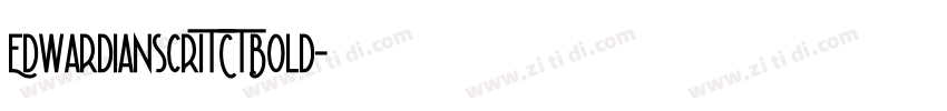 EdwardianscrITCTBold字体转换