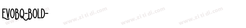 EvoBQ-Bold字体转换