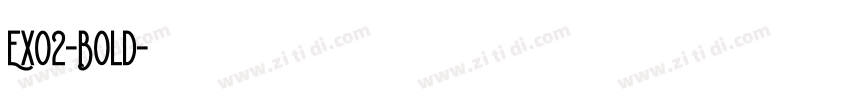 Exo2-Bold字体转换