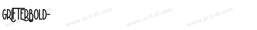 GRIFTERBold字体转换