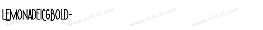 LemonadeICGBold字体转换