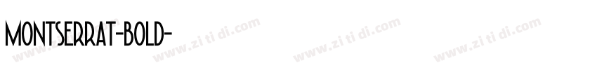 Montserrat-bold字体转换