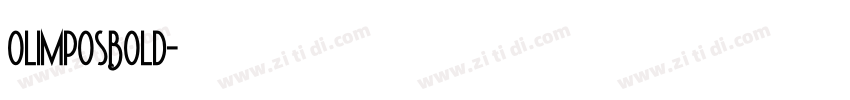 OlimposBold字体转换