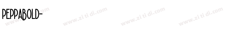 PeppaBold字体转换