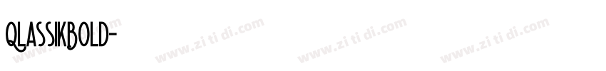 QlassikBold字体转换