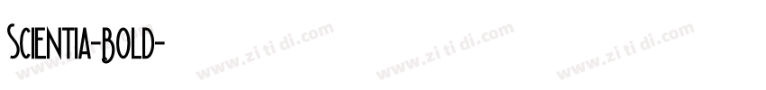 Scientia-Bold字体转换