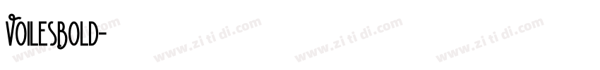 VoilesBold字体转换 VoilesBold字体转换