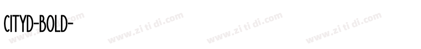 cityd-bold字体转换