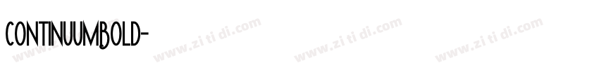 continuumBold字体转换