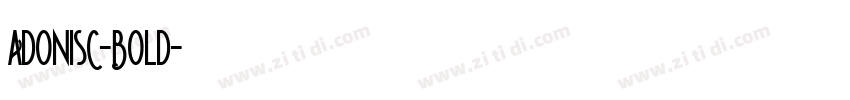 AdonisC-Bold字体转换