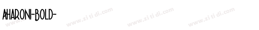 Aharoni-Bold字体转换
