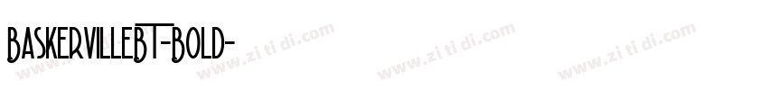 BaskervilleBT-Bold字体转换