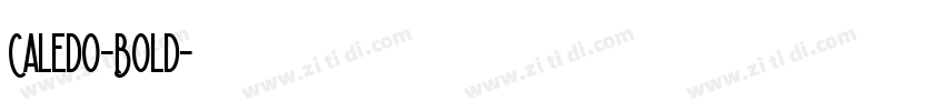Caledo-Bold字体转换