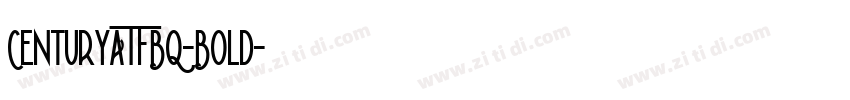 CenturyATFBQ-Bold字体转换