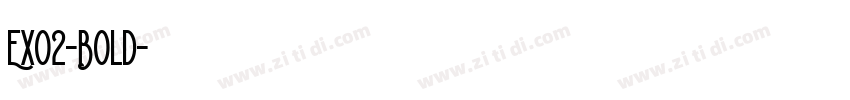 Exo2-Bold字体转换