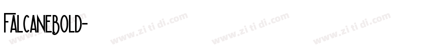 FalcaneBold字体转换