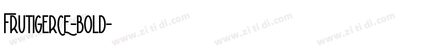 FrutigerCE-bold字体转换