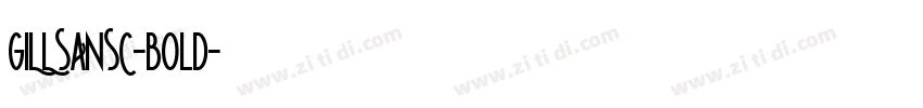GILLSANSC-bold字体转换