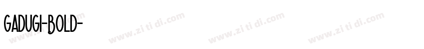 Gadugi-Bold字体转换