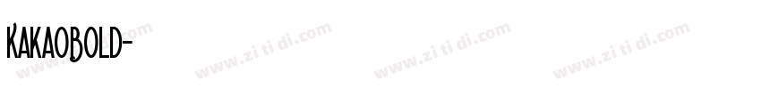 KakaoBold字体转换