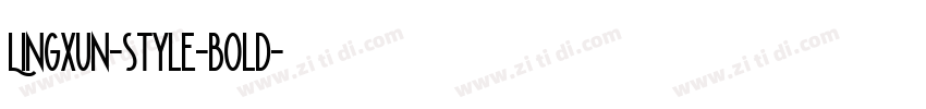 Lingxun-style-bold字体转换