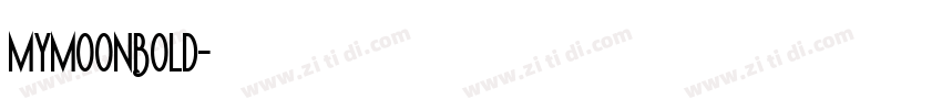 MymoonBold字体转换