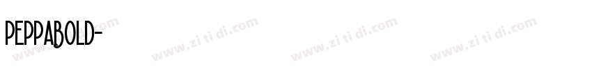 PeppaBold字体转换