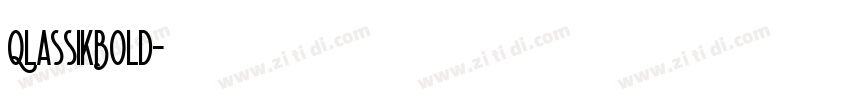 QlassikBold字体转换