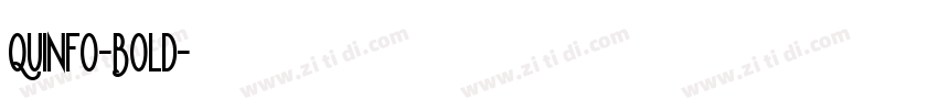 Quinfo-Bold字体转换