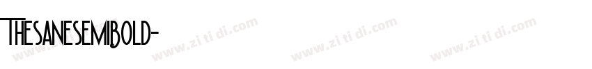ThesanesemiBold字体转换