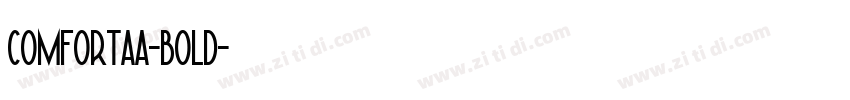 comfortaa-bold字体转换