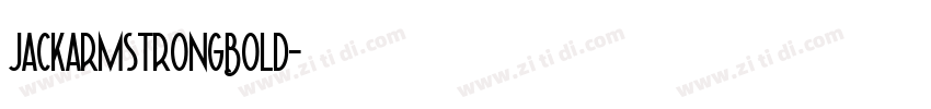 jackarmstrongBold字体转换