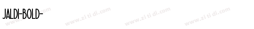 jaldi-bold字体转换