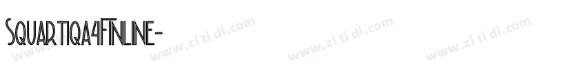 Squartiqa4FInline字体转换