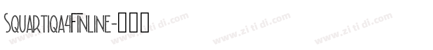 Squartiqa4FInline字体转换